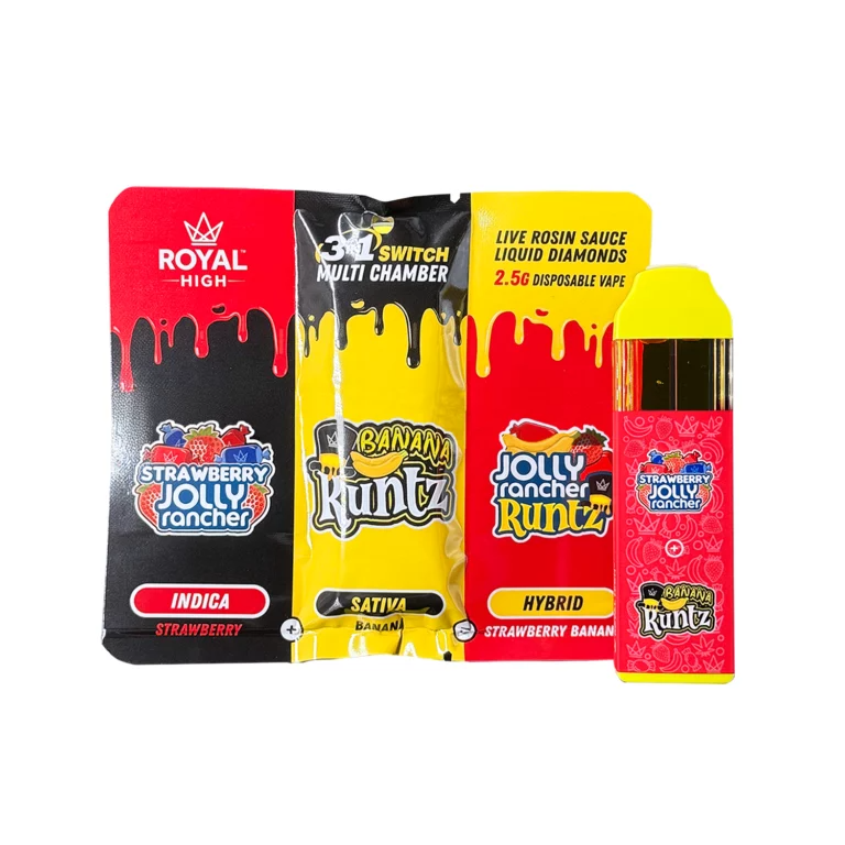 Royal High-4.8G Bogo Pack Includes: Royal Switch Vape +Free Pre Roll & Gummy